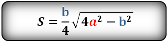 формула площади равнобедренного треугольника