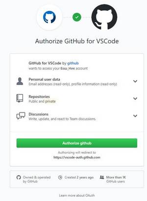 GitHub в редакторе VSCode