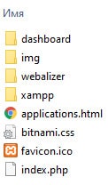 содержимое папки htdocs